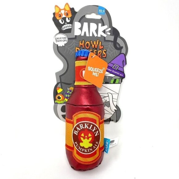 BARK Barklyn Pumpkin Ale Dog Toy Squeakers Playtime - Picture 1 of 3